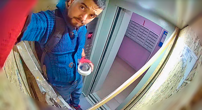 Видеонаблюдение в лифте многоквартирного дома